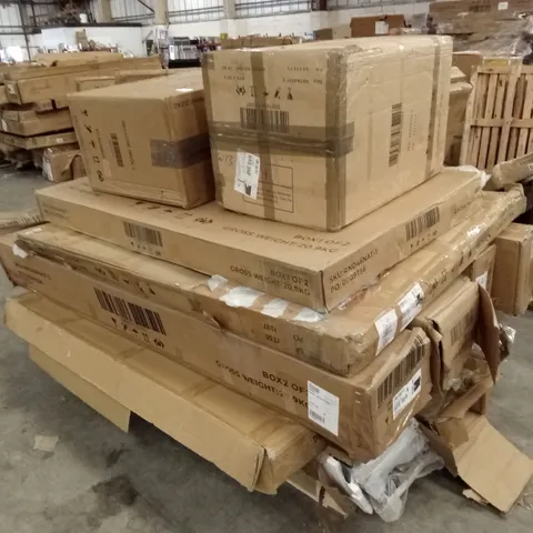 PALLET OF ASSORTED INCOMPLETE DUSK BED PARTS AND PIECES 