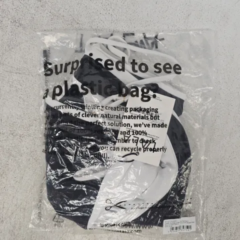 BAGGED T/ALA CONTRAST UNDERWIRED SWIMSUIT IN SHADOW BLACK SIZE SMALL
