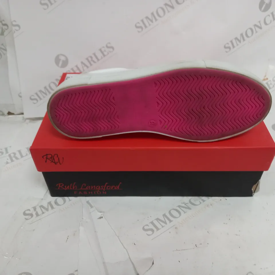 BOXED RUTH LANGFORD ZIP TRAINER SIZE 5