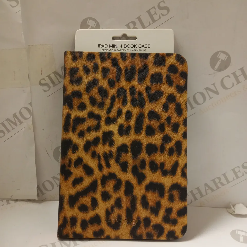 LOT OF 10 HAPPY PLUGS IPAD MINI 4 BOOK CASES - LEOPARD