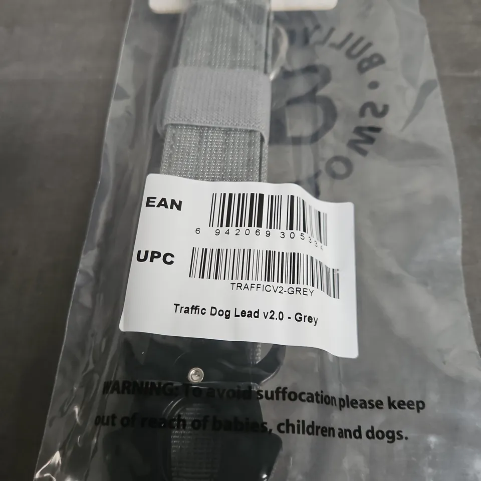 BULLY BILLOWS TRAFFIC DOG LEAD V2.0 – GREY