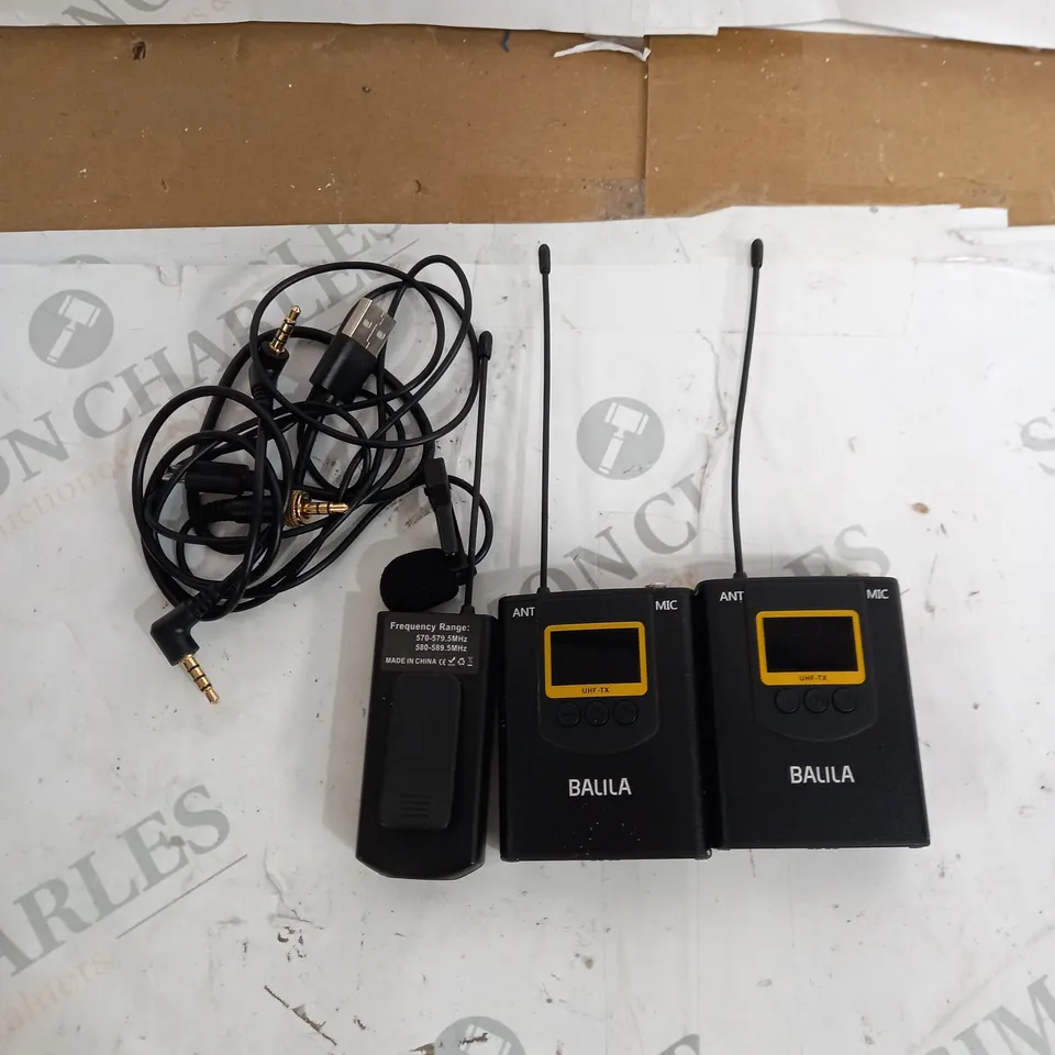 BALILA WIRELESS LAVALIER MICROPHONE FOR IPHONE ANDROID SMARTPHONE