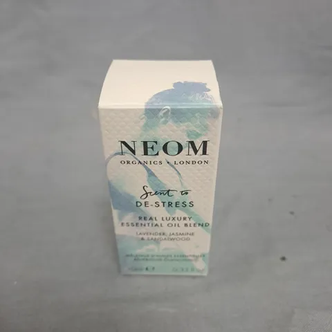 NEOM ORGANICS LONDON SCENT TO DE-STRESS ESSENTIAL OIL BLEND – LAVENDER, JASMINE & SANDALWOOD