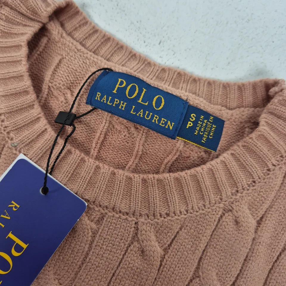 POLO RALPH LAUREN KNIT SWEATER – NUDE - SMALL
