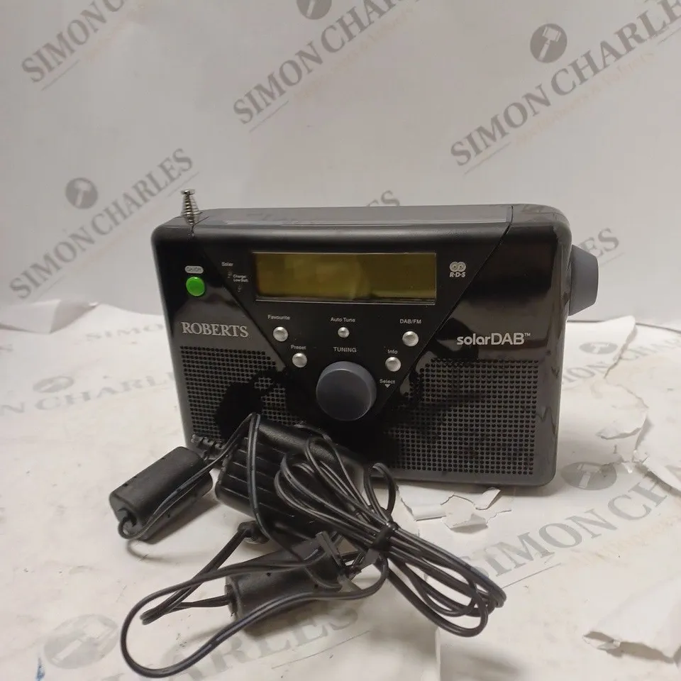 ROBERTS DIGITAL SOLAR POWERED RADIO 