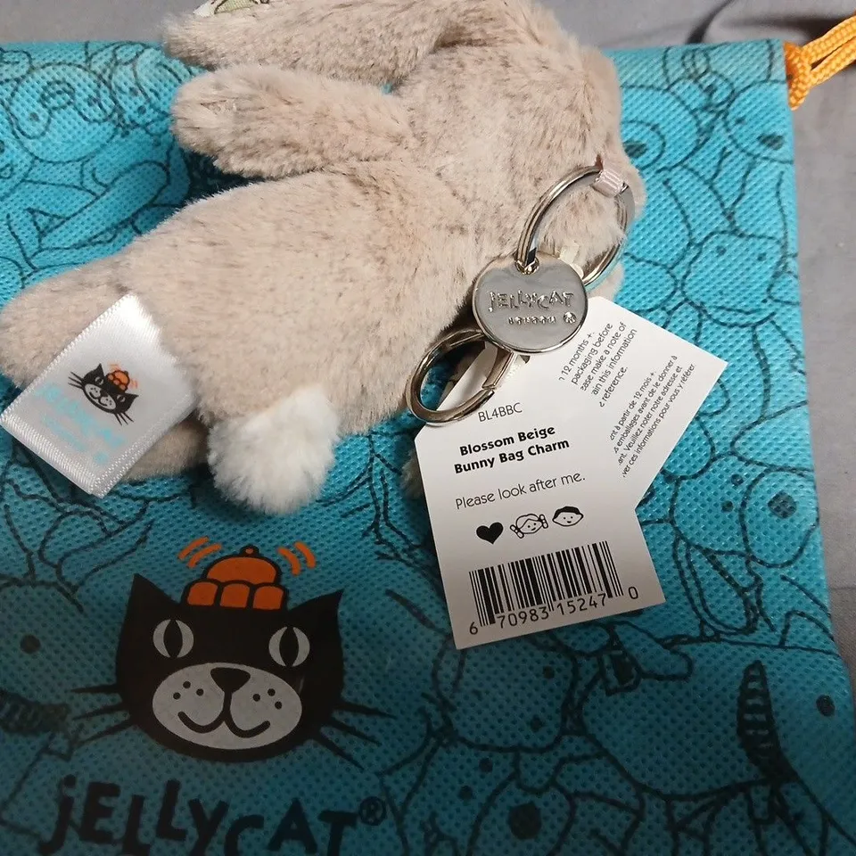 JELLYCAT BLOSSOM BEIGE BUNNY BAG CHARM