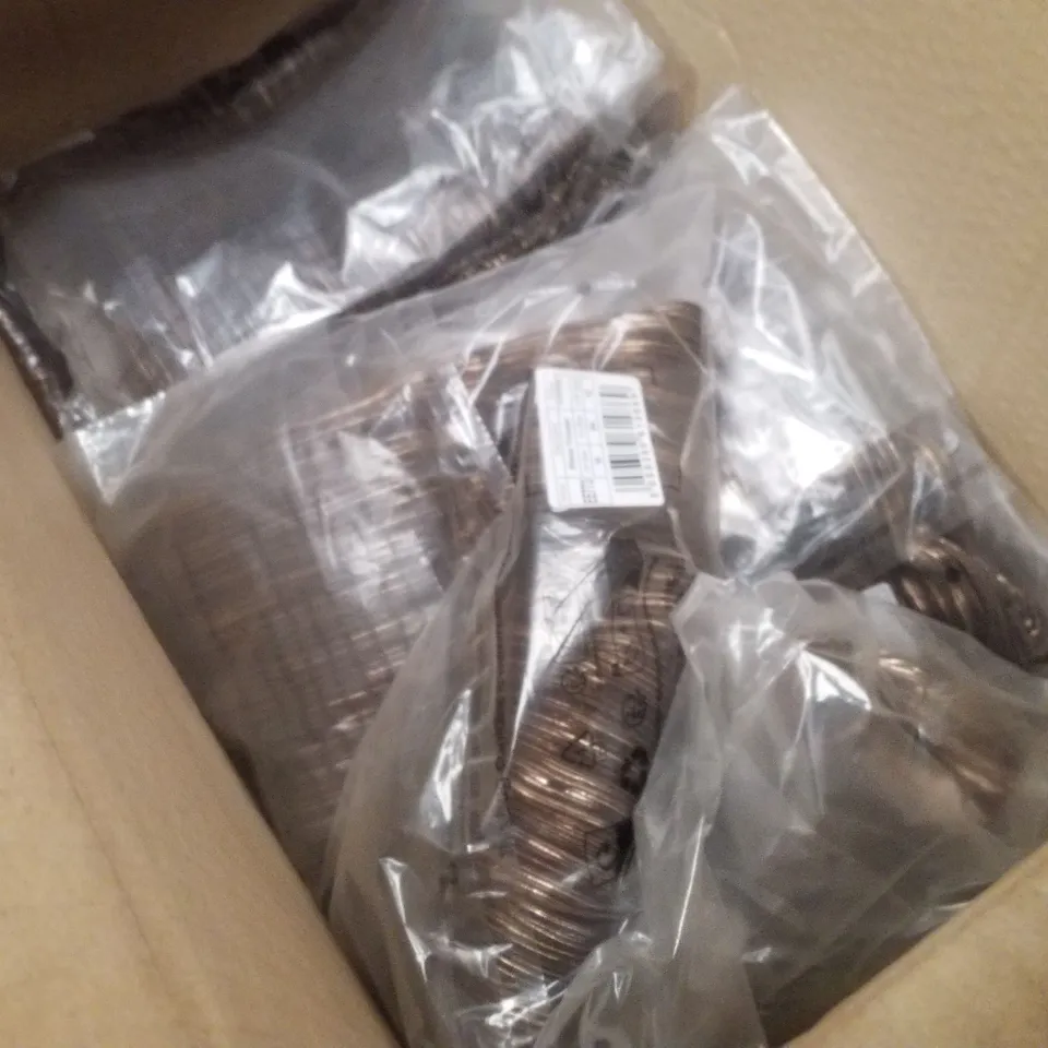 BOX CONTAINING APPROXIMATELY 14 BRAND NEW JD WILLIAMS COPPER PLISSE TROUSERS - SIZE 16