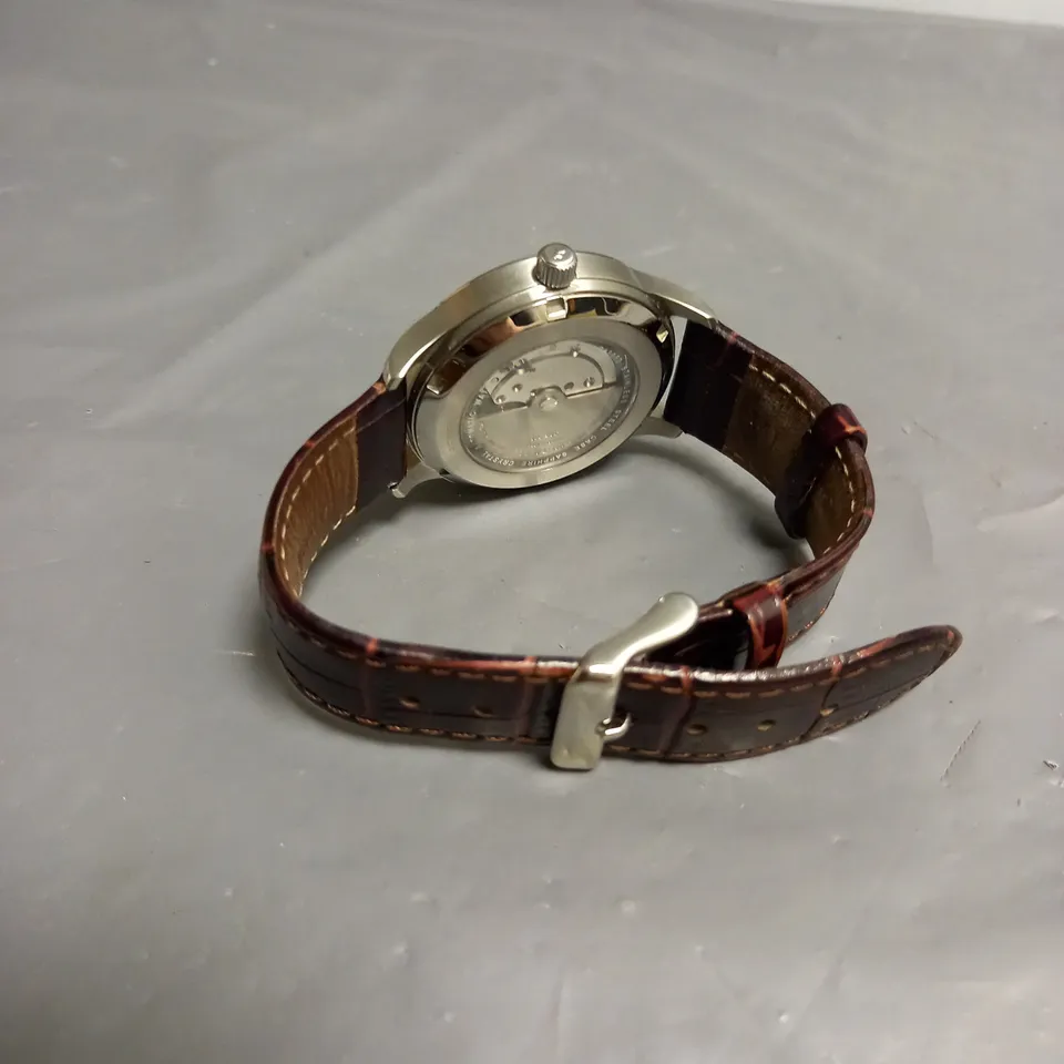 BOXED FIYTA AUTOMATIC WATCH WITH RED STRAP UNISEX