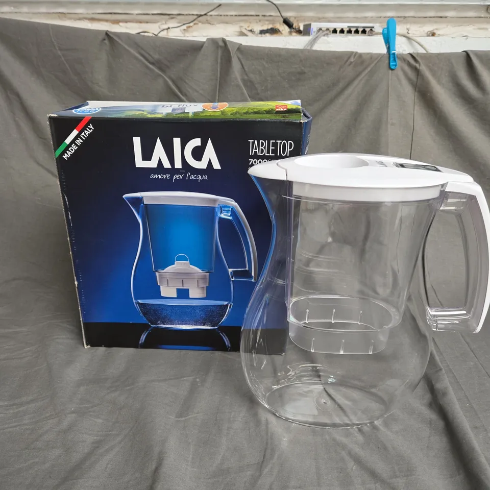 BOXED LAICA TABLE TOP WATER FILTER JUG