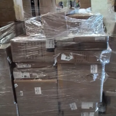PALLET CONTAINING VARIOUS ASSORTED BOXED ITEMS TO INCLUDE: RC TOY CAR, REBORN BABY DOLL, SOFA AND FURNITURE PARTS AND LOTS MORE UNMARKED BOXED ITEMS