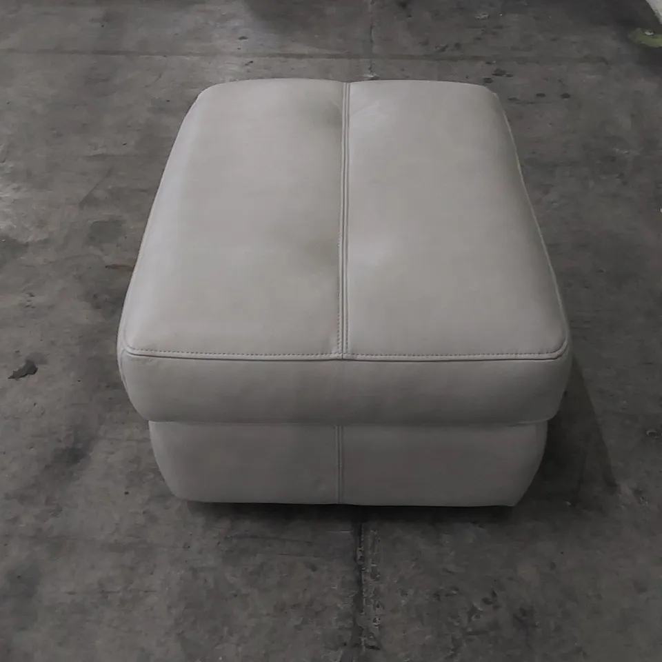 QUALITY G PLAN DESIGNER LEATHER STORAGE OTTOMAN POUF