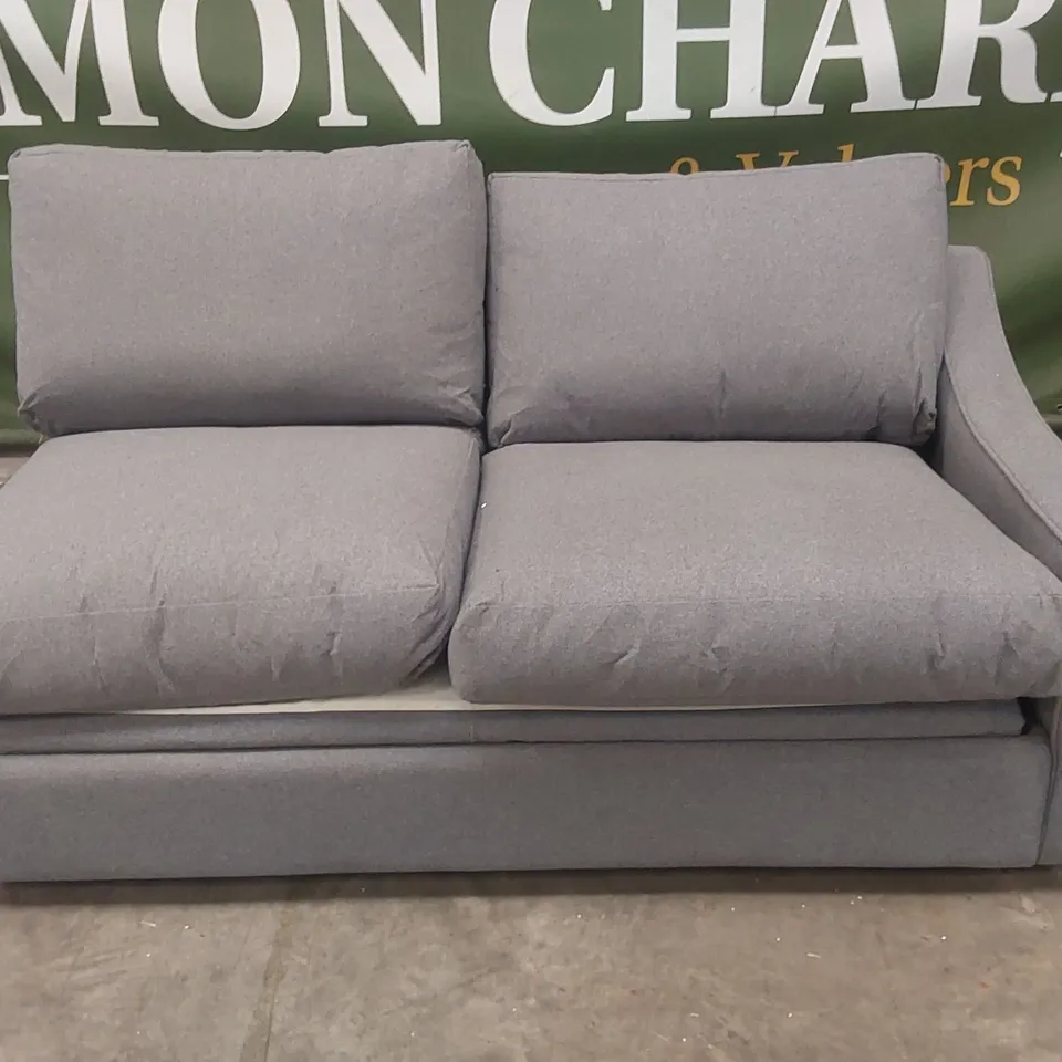 QUALITY DESIGNER BERMERTON SOFA BED SECTION - FOG GREY FABRIC 