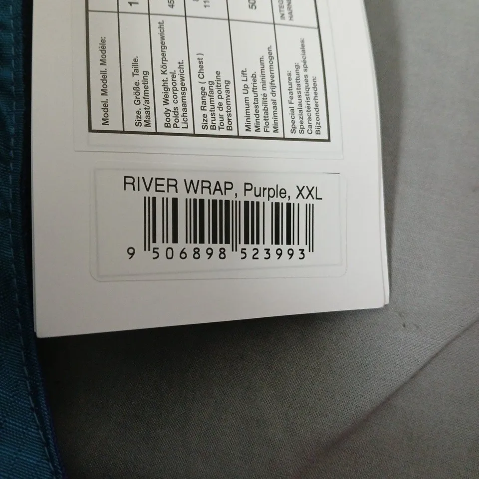 PEAK PS PADDLESPORTS, RIVER WRAP, PURPLE, XXL