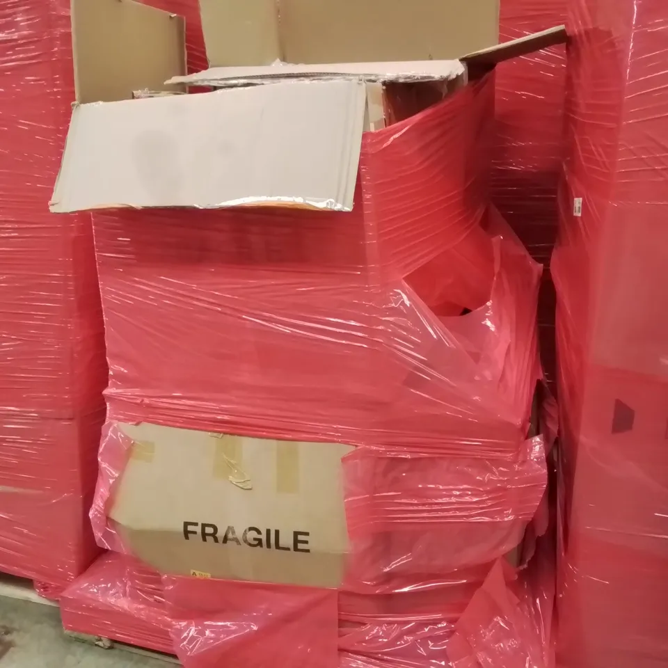 PALLET CONTAINING ASSORTED ITEMS INCLUDING: LENOVO MONITOR PARTS ECT