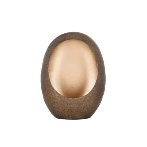 BOXED XEMM LARGE BRONZE GOLD CANDLE HOLDER