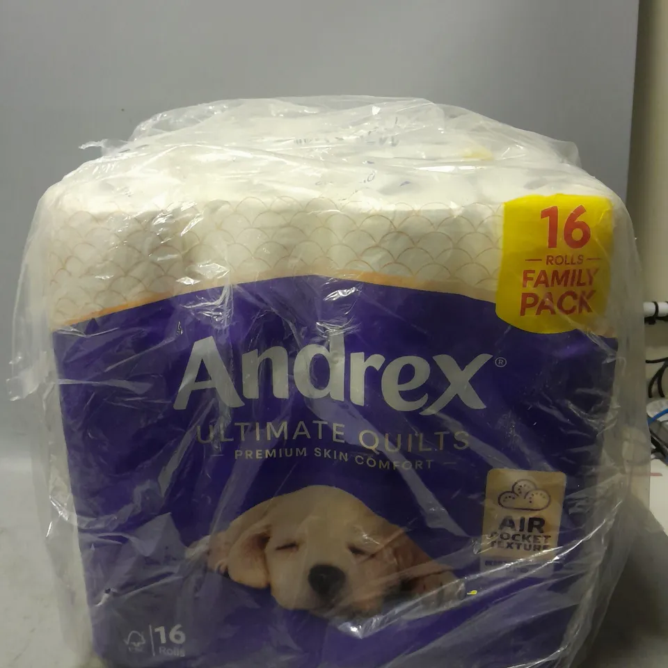 SET OF 3 ANDREX 16 ROLLS FAMILY PACK OF TOILET ROLL