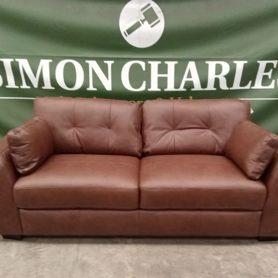 ARDEN ITALIAN LEATHER 4 SEATER SOFA RRP £1499
