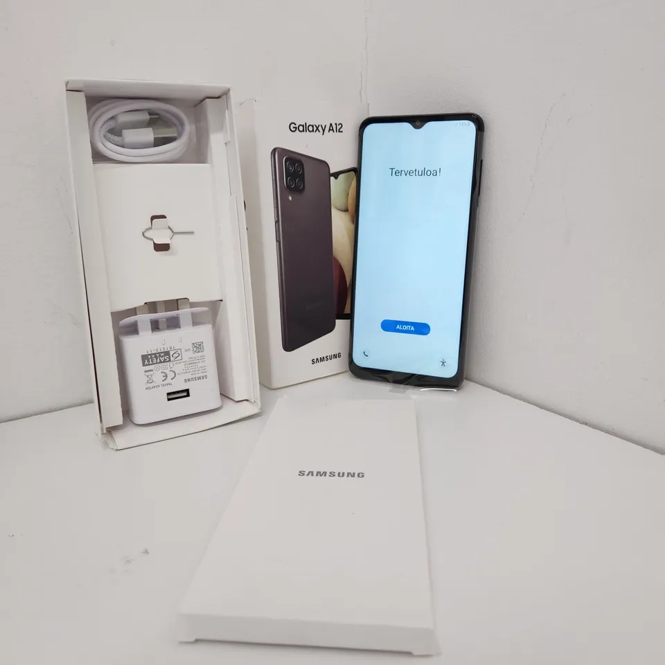 BOXED SAMSUNG GALAXY A12 32GB SMART PHONE - BLACK