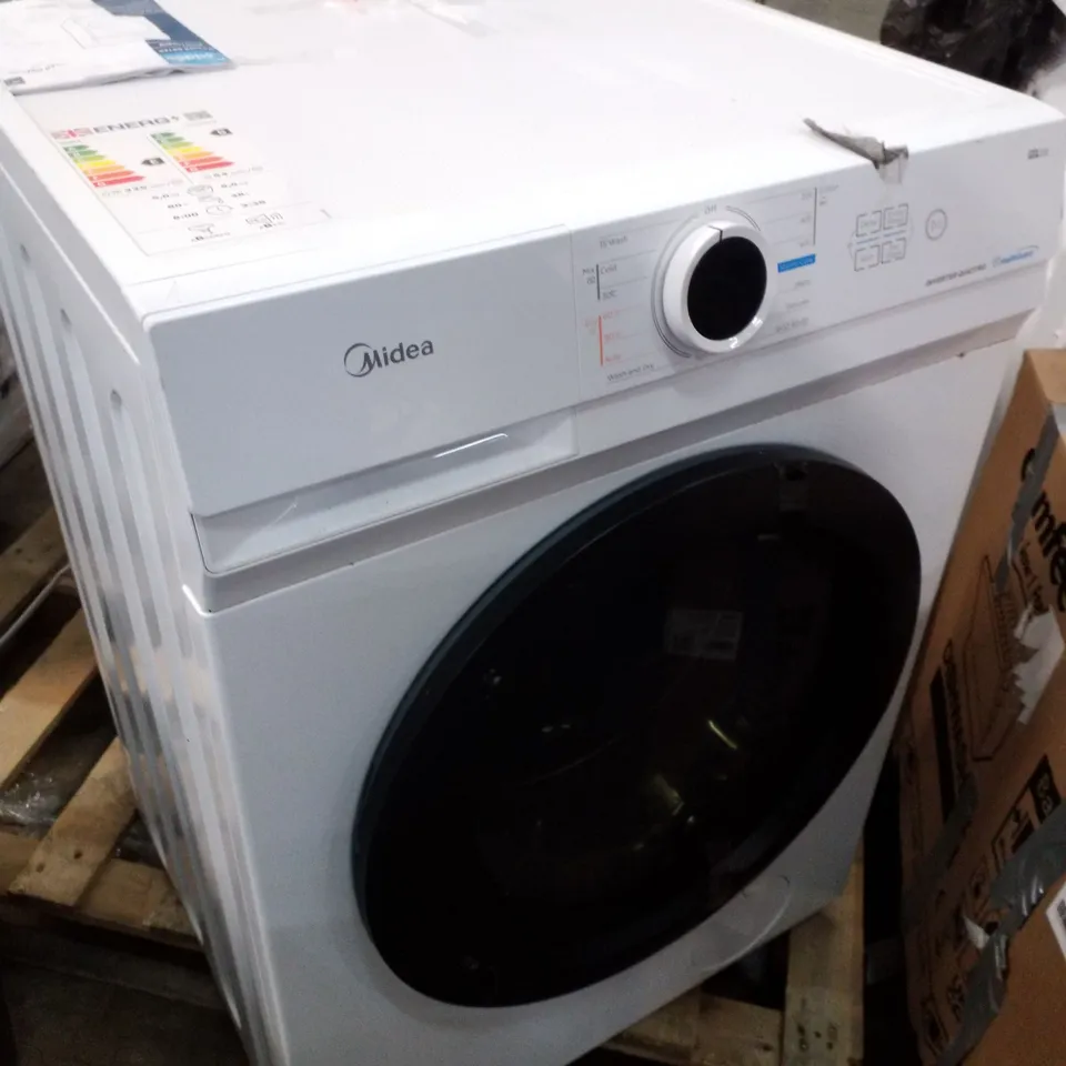 MIDEA MF10ED80B FREESTANDING WASHER DRYER, 1400RPM, 8KG/5KG LOAD, WHITE