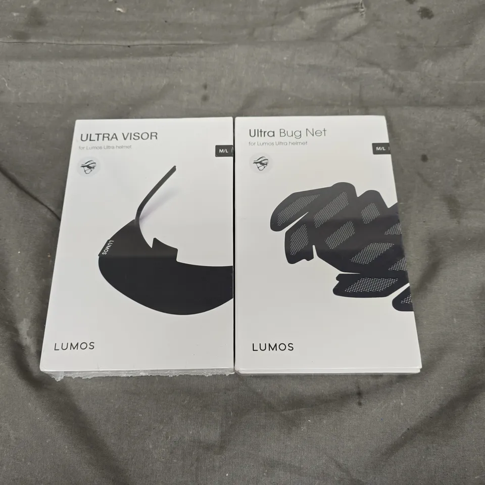 BOXED AND SEALED LUMOS ULTRA VISOR AND ULTRA BUG NET M/L