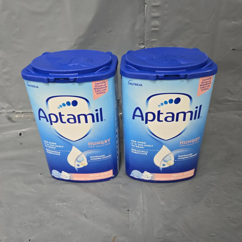 TWO TUBS OF APTAMIL FROM BIRTH 800G 