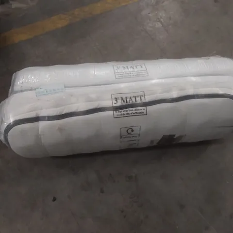 QUALITY BAGGED AND ROLLED OPEN COIL BLUE MEMORY 3' SINGLE MATTRESS