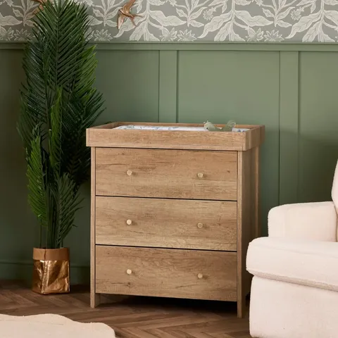 BOXED OBABY NIKA CHANGING UNIT - OAK (2 BOXES)