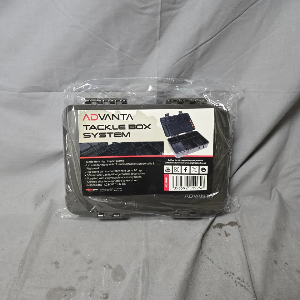 ADVANTA TACKLE BOX SYSTEM – BLACK PORTABLE TACKLE BOX