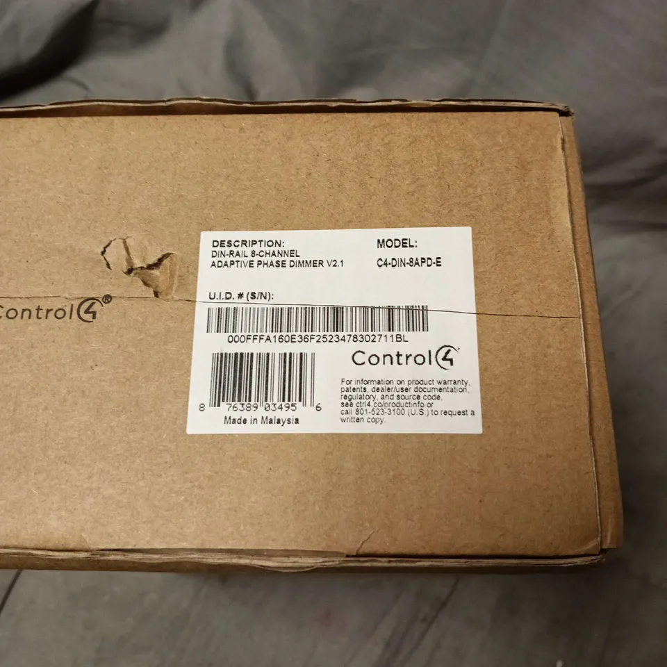 CONTROL 4 DIN-RAIL 8-CHANNEL ADAPTIVE PHASE DIMMER, WITH INSTRUCTIONS. BOXED