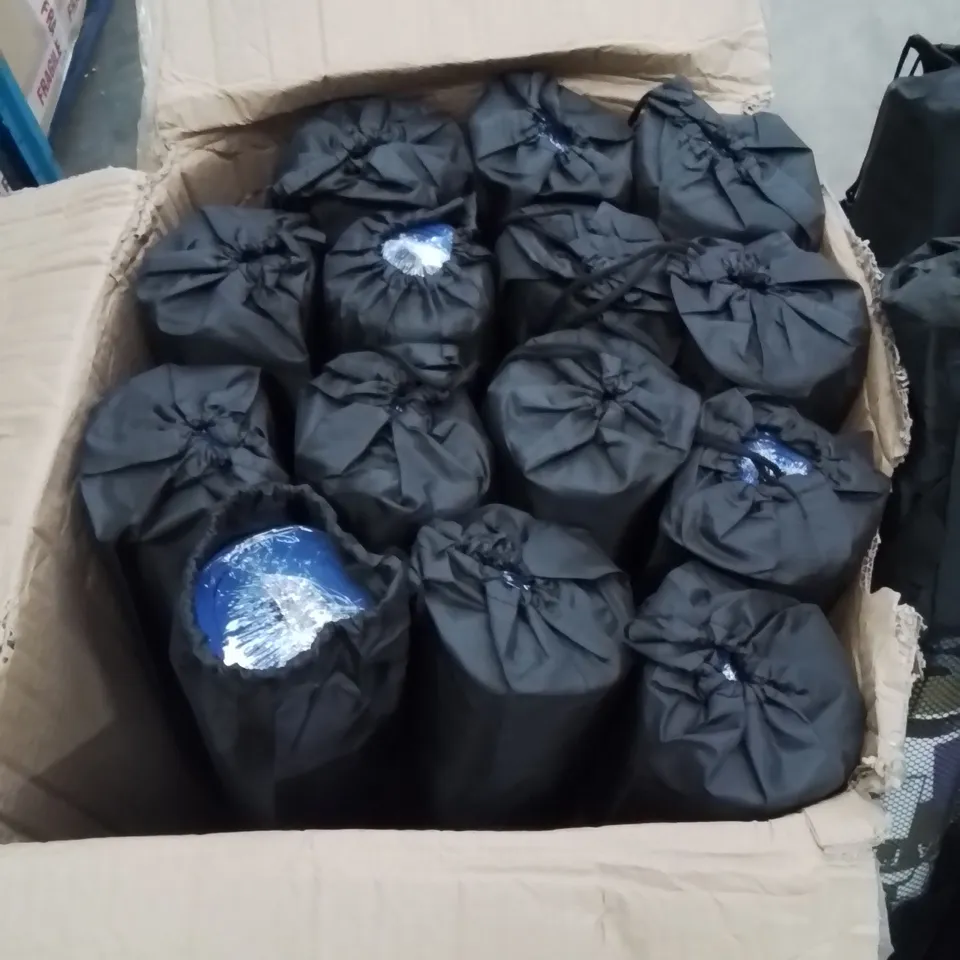 BOX CONTAINING APPROXIMATELY 14 BRAND NEW HQ FITNESS YOGA MATS 173 X 61CM 