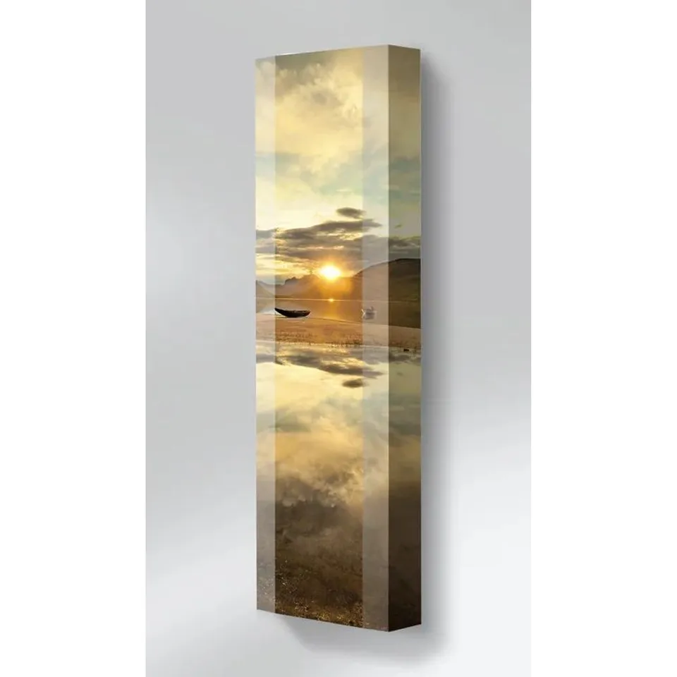 BOXED SUNSET 8 PAIR SHOE STORAGE CABINET 
