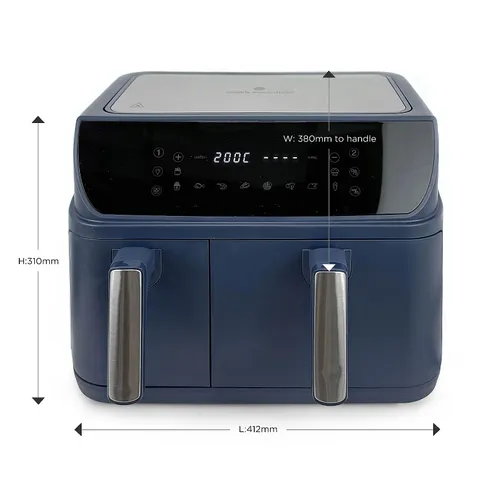 COOK'S ESSENTIALS MULTIFUNCTIONAL AIRFRYER OVEN NAVY