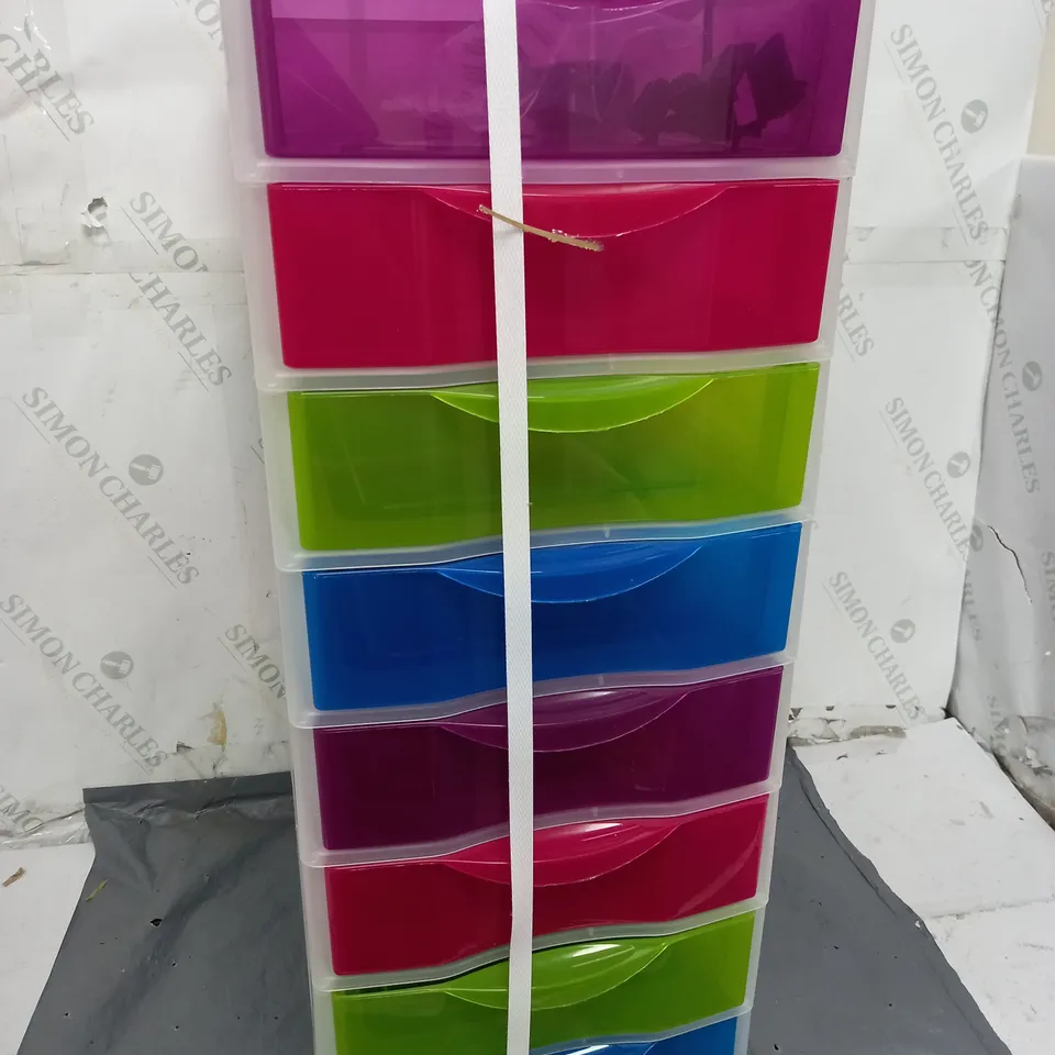 MUTLI-COLOURED WHEELED DRAWERS