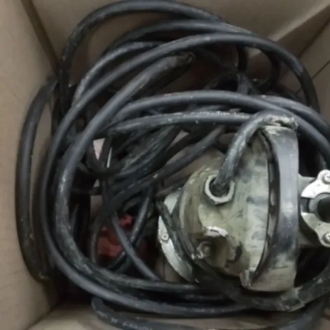 BOX CONTAINING USED SUBMERSIBLE WATER PUMP