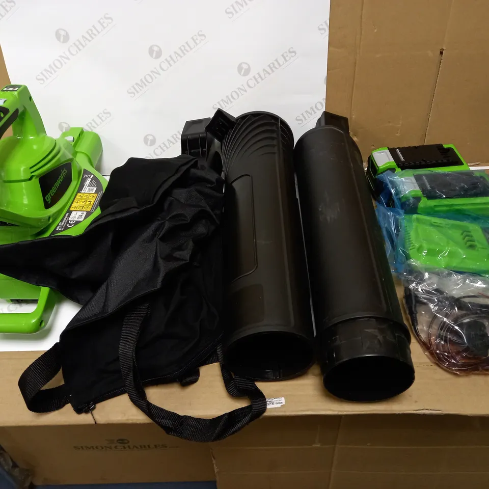 GREENWORKS LEAF BLOWER/VACUUM