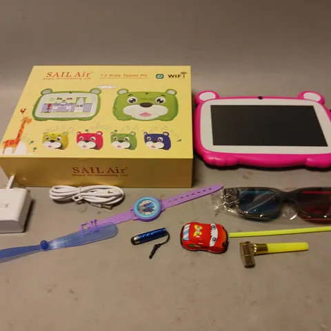 BOXED PINK SAIL AIR 7.0 KIDS TABLET PC WITH ACCESSORIES