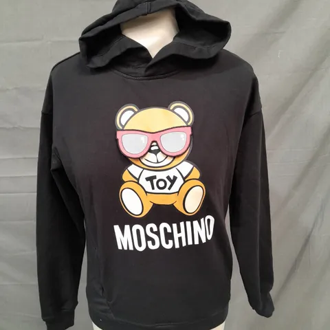 MOSCHINO TEEN BEAR THEMED BLACK HOODIE 12 YRS