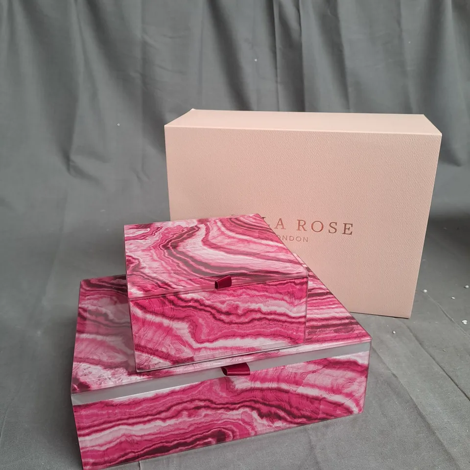 BOXED LOLA ROSE JEWELLERY STORAGE BOXES