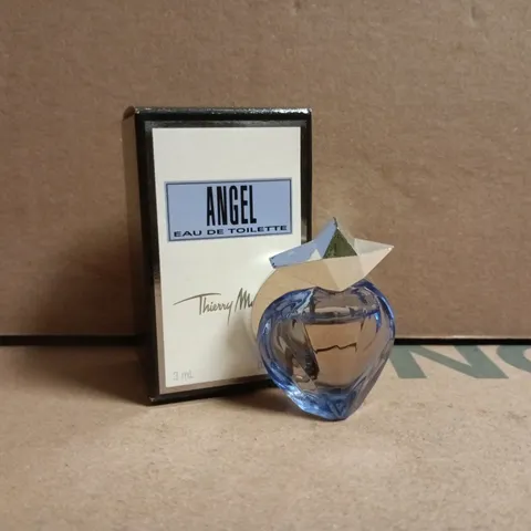 BOX OF APPROXIMATELY 120 X 3ML ANGEL EAU DE TOILETTE