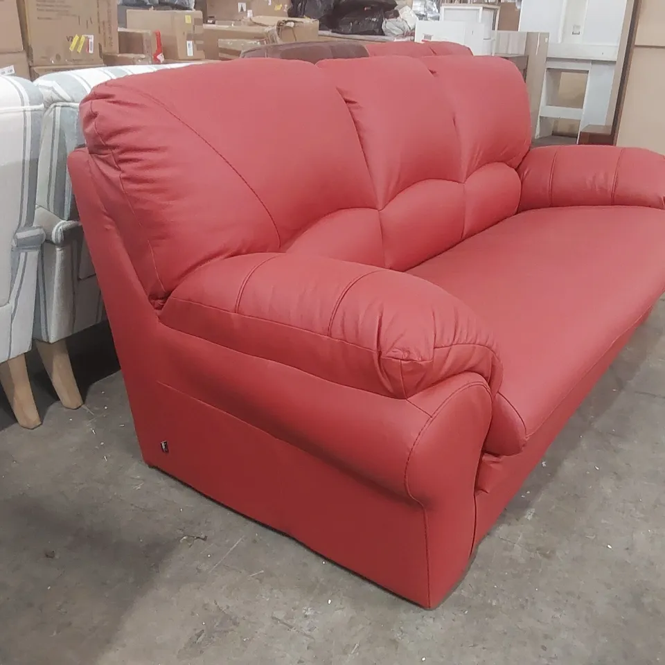 QUALITY DESIGNER DES SOFA LINE HEPPMAN GENUINE LEATHER 3 SEATER SOFA