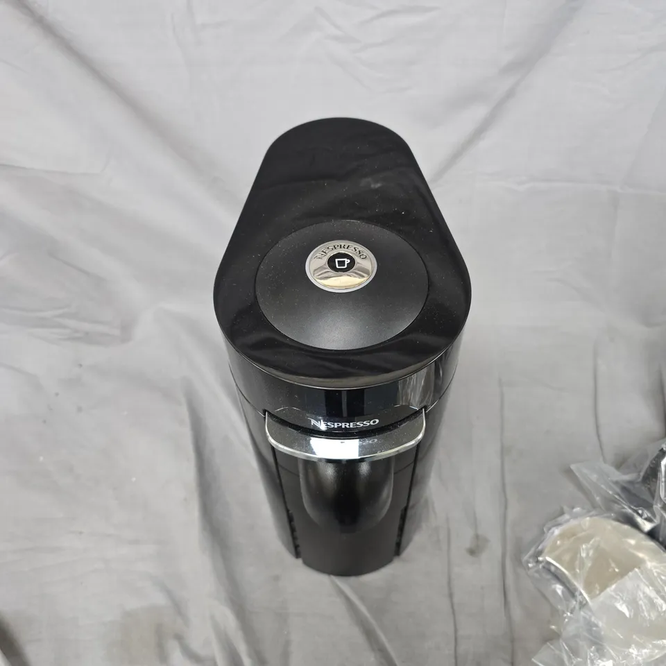 NESPRESSO COFFEE MACHINE - BLACK CAPSULE BREWER  WITH ACCESSORIES