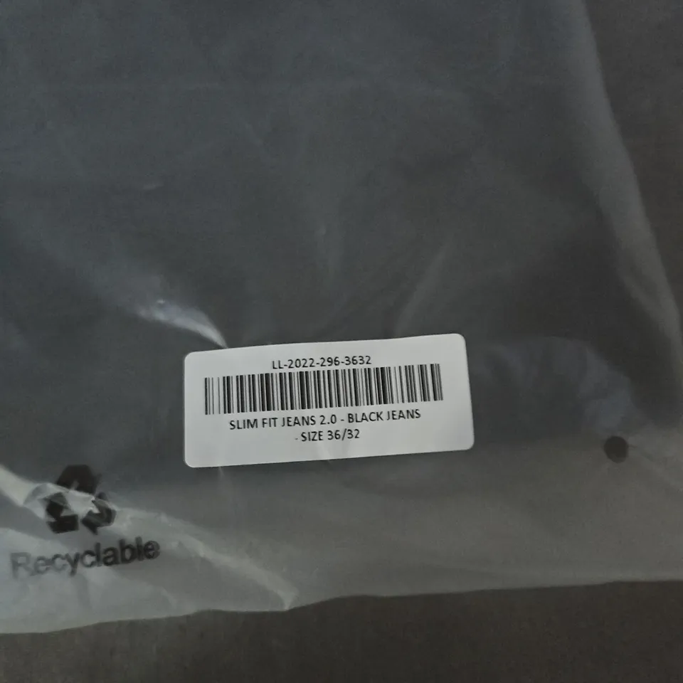 BAGGED LEGEND SLIM FIT JEANS 2.0 – BLACK, SIZE 36/32