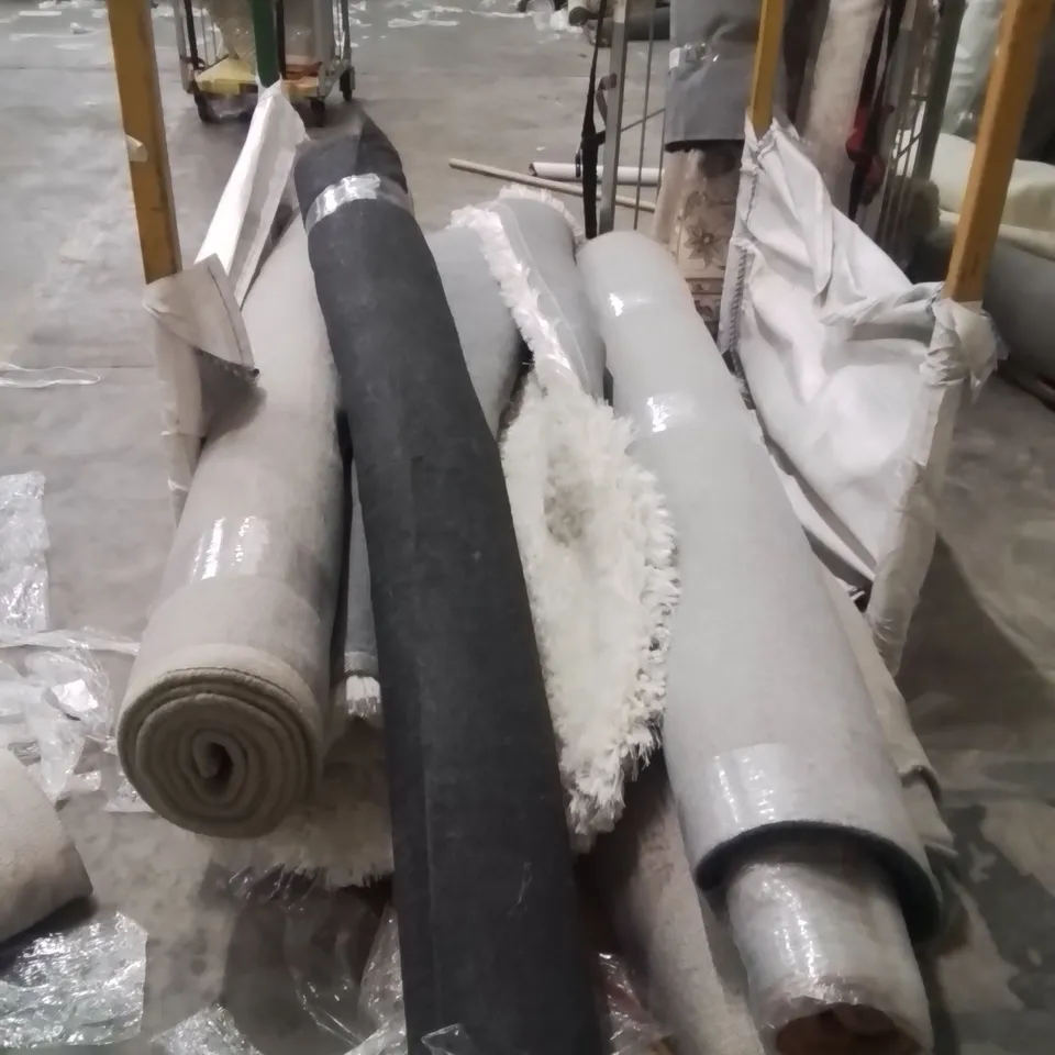 STILLAGE OF APPROXIMATELY 7 QUALITY DESIGNER RUGS