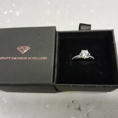 INFINITY DIAMOND JEWELLERY RING - 925 STAMP