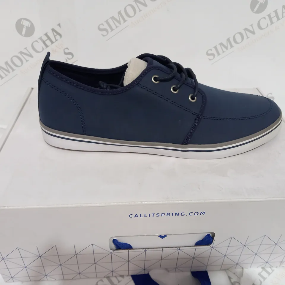 BOXED CALL IT SPRING PINECONGER NAVY BLUE LOW SHOES - SIZE 8