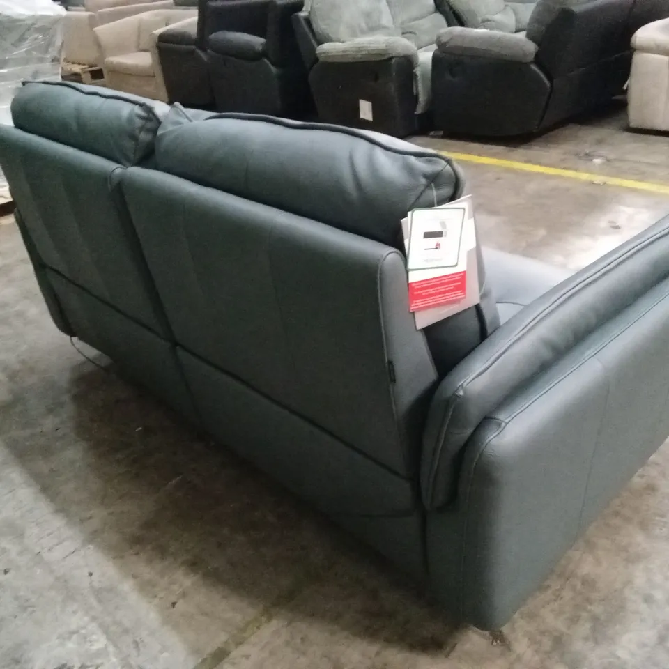 QUALITY DESIGNER ITALIAN MADE BOLZANO 2 SEATER ELECTRIC RECLINER LEATHER LOVESEAT SOFA