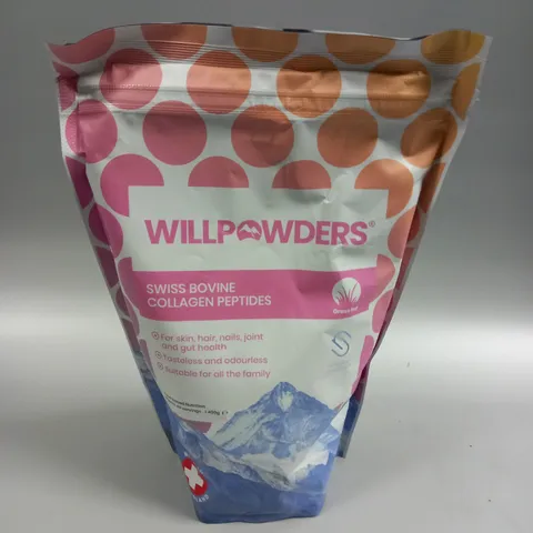 SEALED WILLPOWDERS SWISS BOVINE COLLAGEN PEPTIDES - 400G 