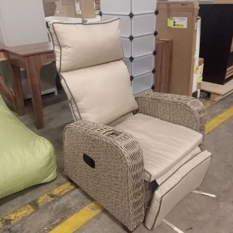 ESSENCE RECLINER PATIO CHAIR WITH CUSHION