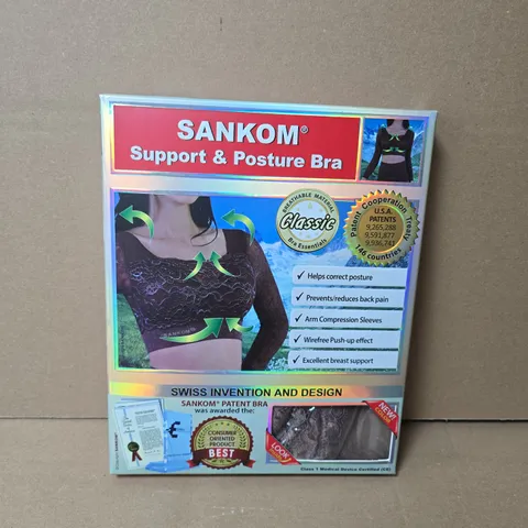 SANKOM SUPPORT & POSTURE BRA – WOMEN'S BRA, BOXED SIZE L