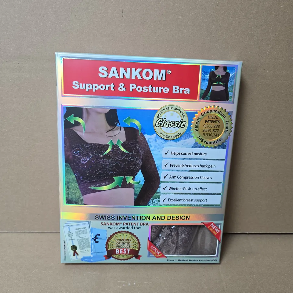 SANKOM SUPPORT & POSTURE BRA – WOMEN'S BRA, BOXED SIZE L